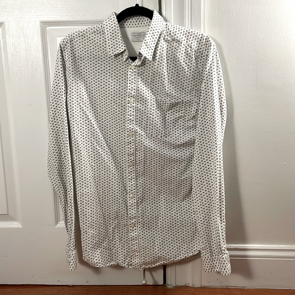 White Shirt - Selected Homme Identity Mens Slim Fit M